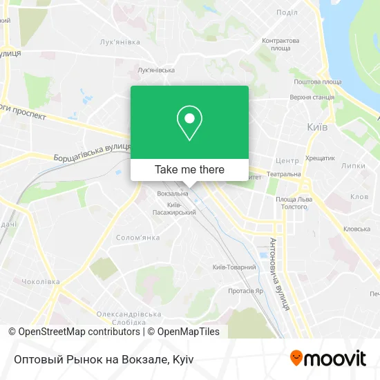 Карта Оптовый Рынок на Вокзале