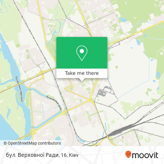 бул. Верховної Ради, 16 map