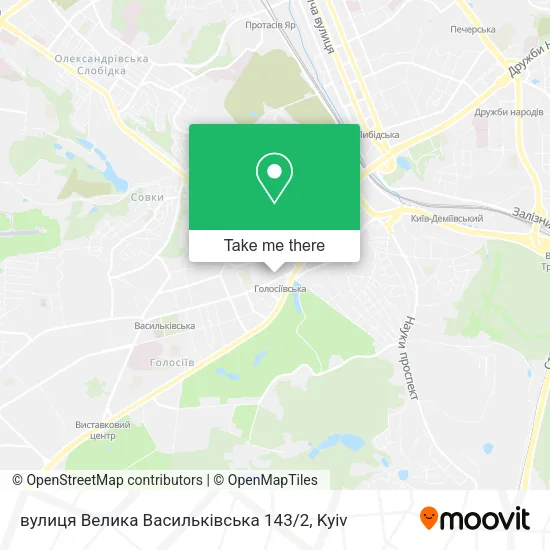 Карта вулиця Велика Васильківська 143 / 2