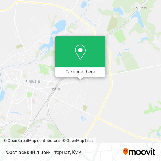 Карта Фастівський ліцей-інтернат