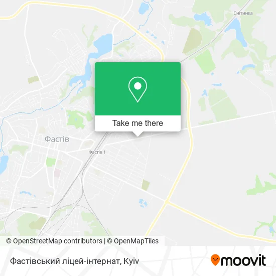Фастівський ліцей-інтернат map