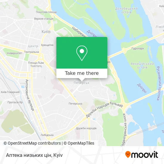 Карта Аптека низьких цін