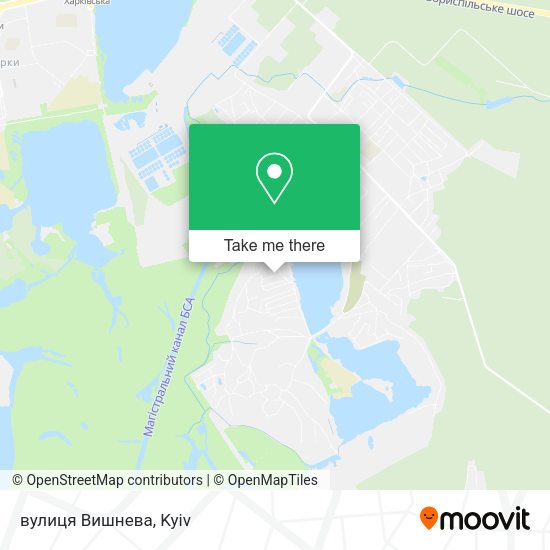 Карта вулиця Вишнева