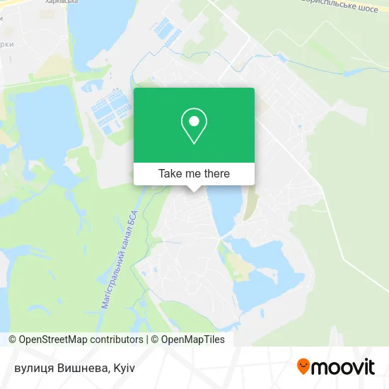 Карта вулиця Вишнева