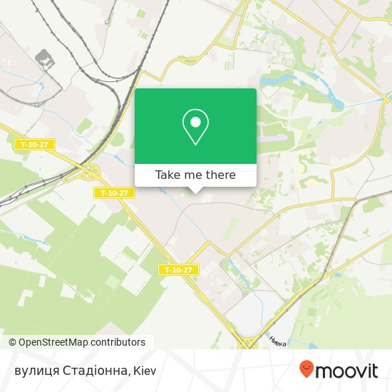 вулиця Стадіонна map