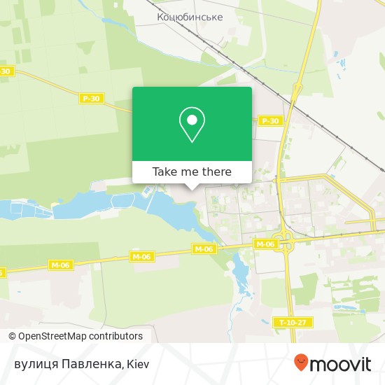 вулиця Павленка map