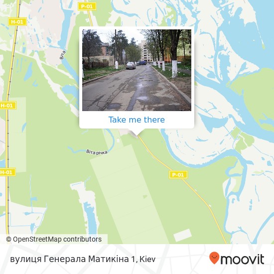 вулиця Генерала Матикіна 1 map