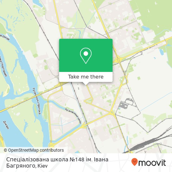 Карта Спеціалізована школа №148 ім. Івана Багряного