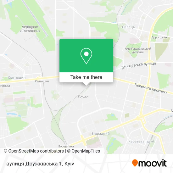 Карта вулиця Дружківська 1