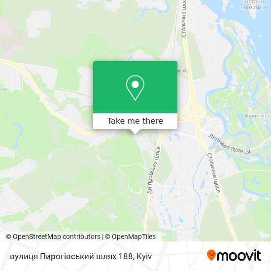 вулиця Пирогівський шлях 188 map