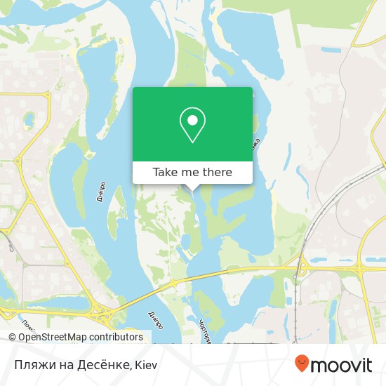 Пляжи на Десёнке map