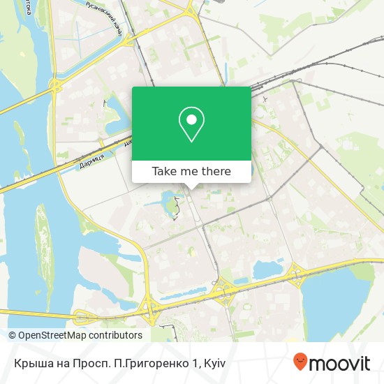 Крыша на Просп. П.Григоренко 1 map