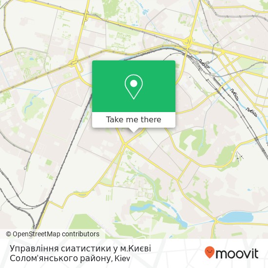 Карта Управління сиатистики у м.Києві Солом'янського району