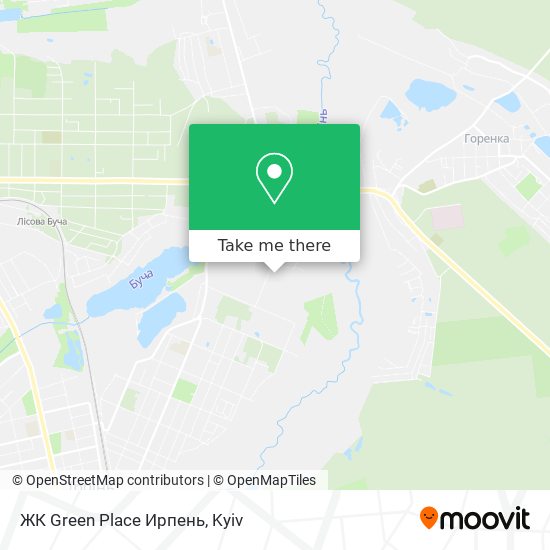 ЖК Green Place Ирпень map