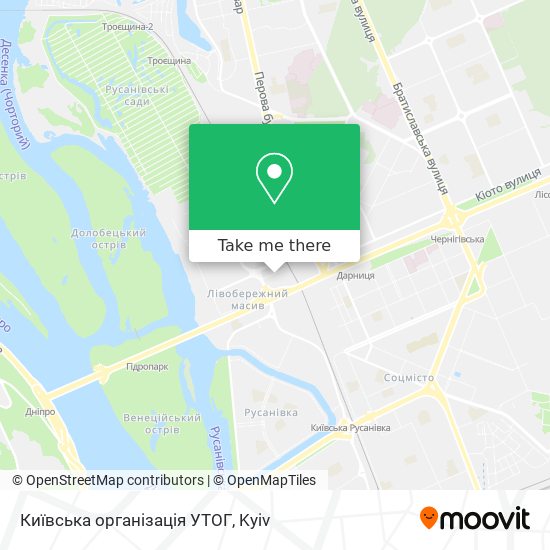 Київська організація УТОГ map