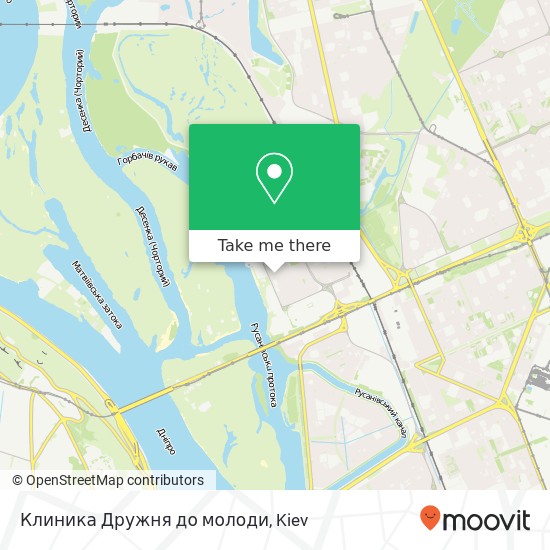 Клиника Дружня до молоди map