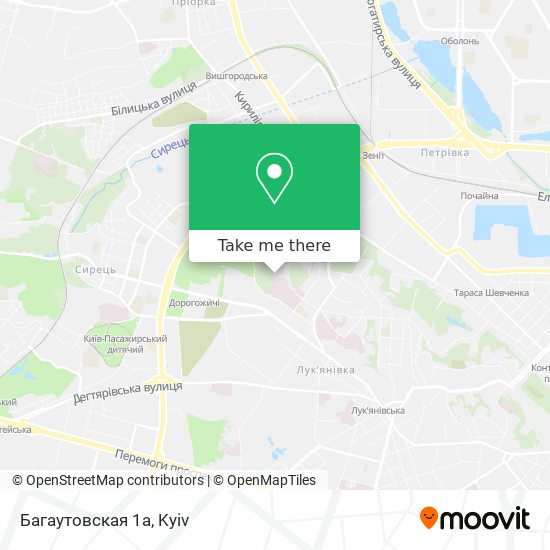 Карта Багаутовская 1а