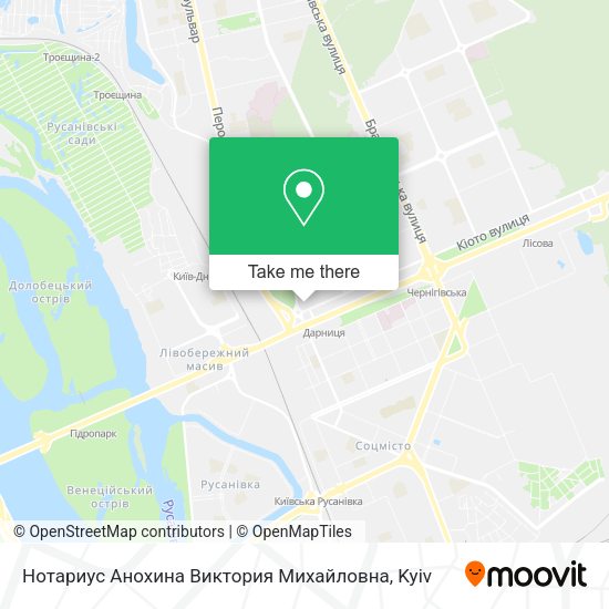 Карта Нотариус Анохина Виктория Михайловна