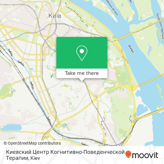 Карта Киевский Центр Когнитивно-Поведенческой Терапии