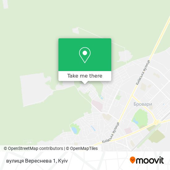 вулиця Вереснева 1 map