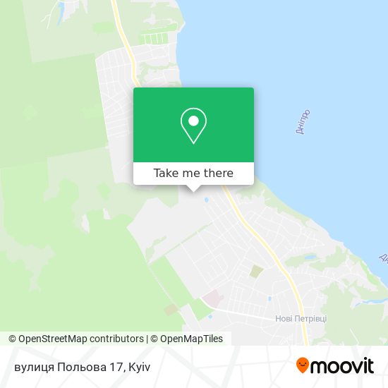 Карта вулиця Польова 17