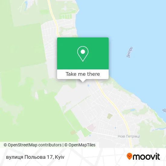 Карта вулиця Польова 17