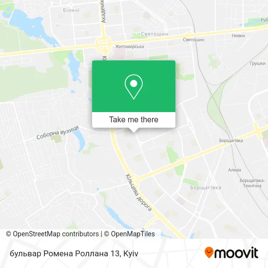 Карта бульвар Ромена Роллана 13