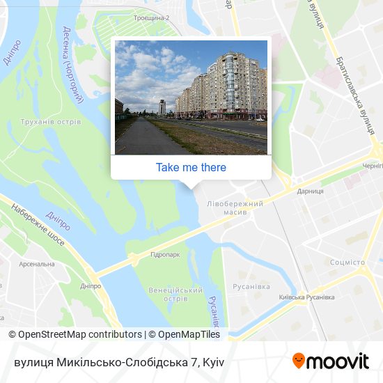 Карта вулиця Микільсько-Слобідська 7