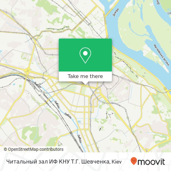 Читальный зал ИФ КНУ Т.Г. Шевченка map