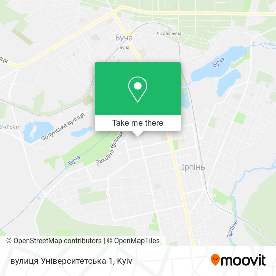 Карта вулиця Університетська 1