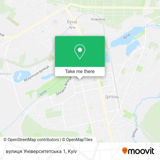 Карта вулиця Університетська 1