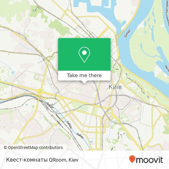 Квест-комнаты QRoom map