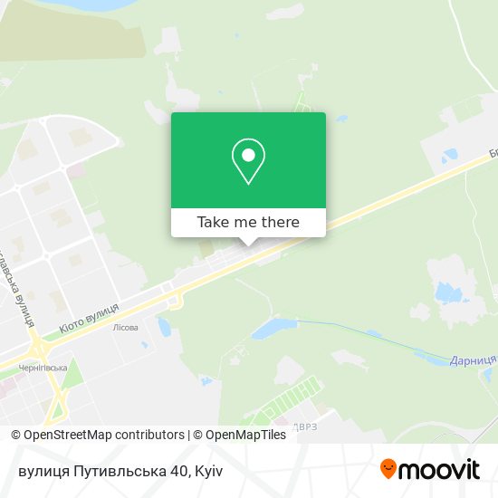 вулиця Путивльська 40 map