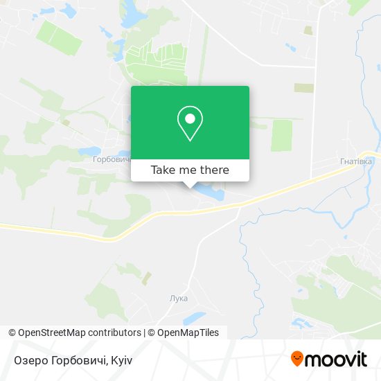 Карта Озеро Горбовичі