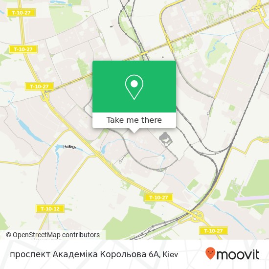 проспект Академіка Корольова 6А map