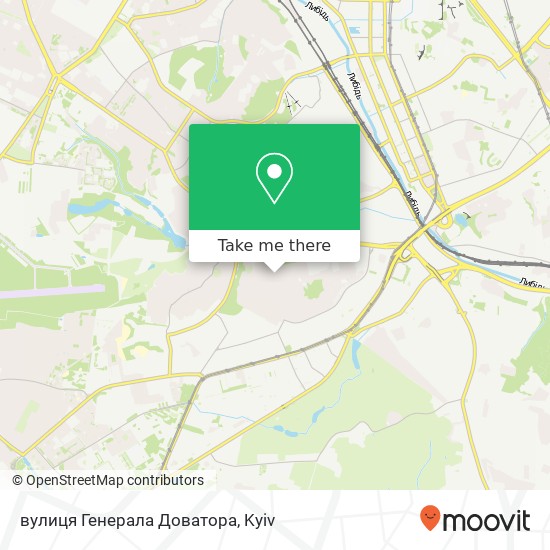 вулиця Генерала Доватора map