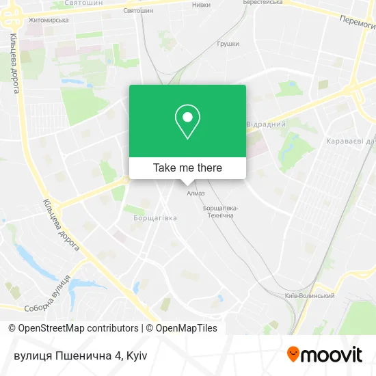 Карта вулиця Пшенична 4