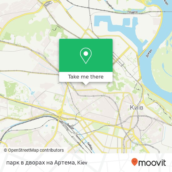 парк в дворах на Артема map