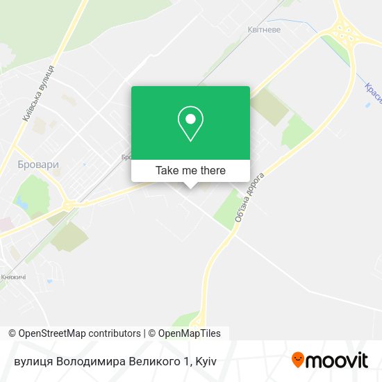Карта вулиця Володимира Великого 1