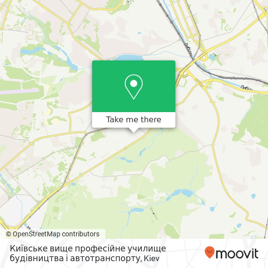 Київське вище професійне училище будівництва і автотранспорту map