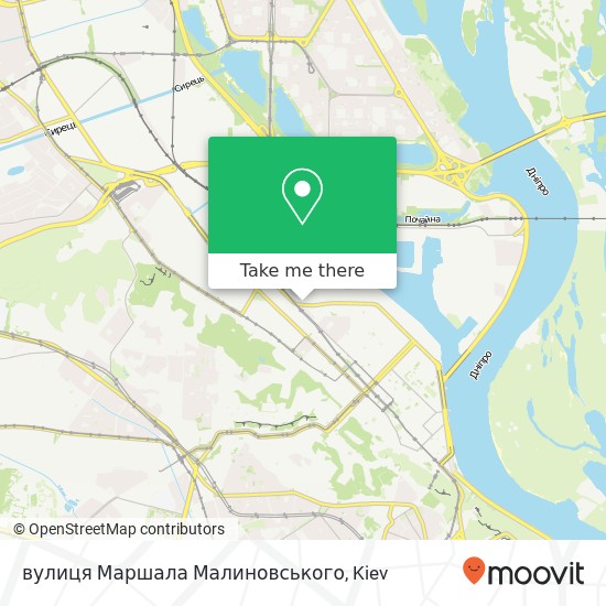 вулиця Маршала Малиновського map