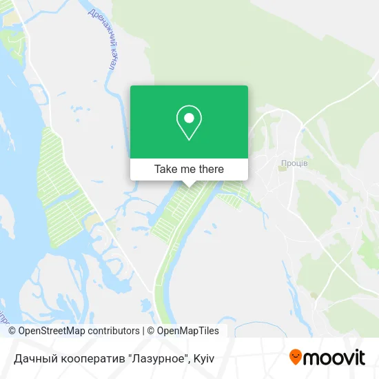 Карта Дачный кооператив "Лазурное"