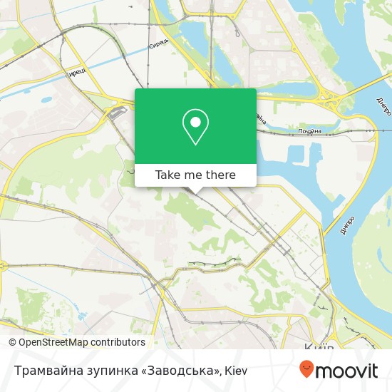 Трамвайна зупинка «Заводська» map