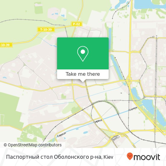 Паспортный стол Оболонского р-на map