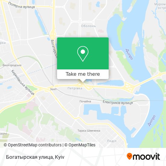 Богатырская улица map