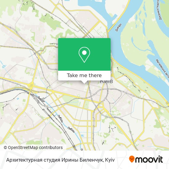 Карта Архитектурная студия Ирины Биленчук