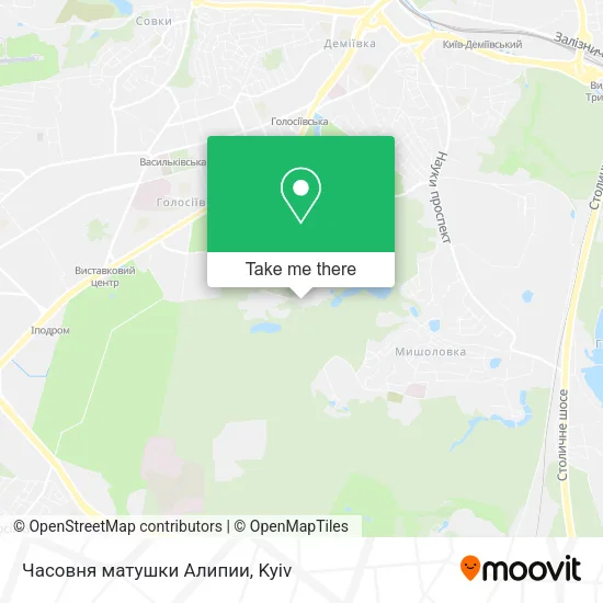 Часовня матушки Алипии map