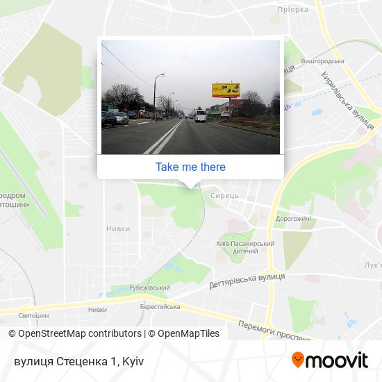 вулиця Стеценка 1 map