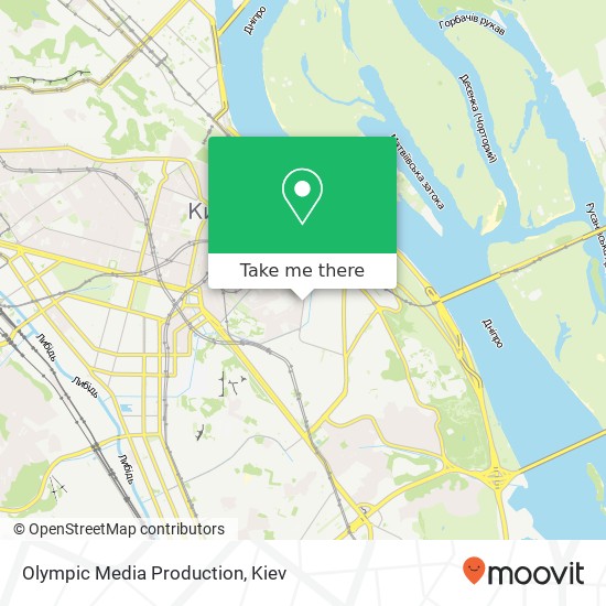 Olympic Media Production map