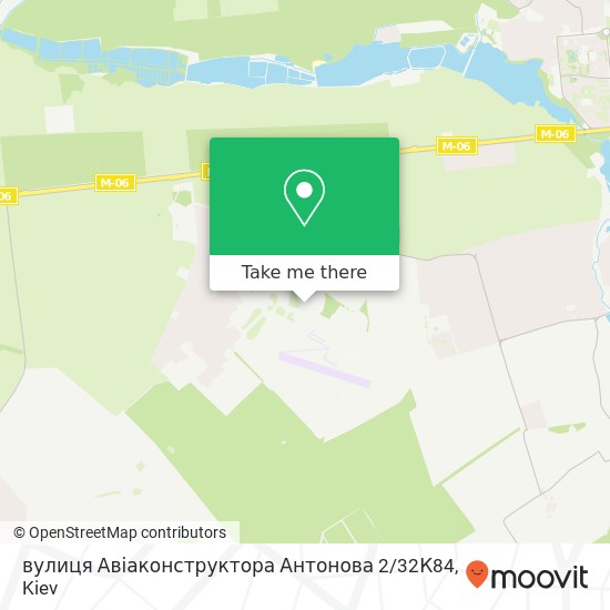 Карта вулиця Авіаконструктора Антонова 2 / 32К84